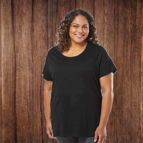 3816 Women's Curvy Collection Fine Jersey Tee Thumbnail